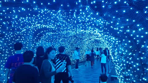 Beautiful Light Display In Cave