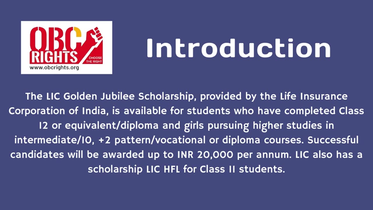 Benefits of LIC Golden Jubilee Scholarship in Tamil Nadu