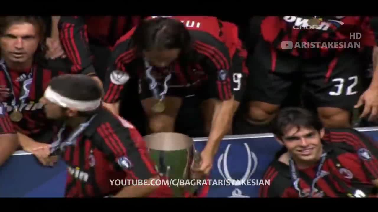 AC Milan v Sevilla FC 3-1 UEFA SUPER CUP 2007 - Rai1 (Italian Commentary) - FULL HD