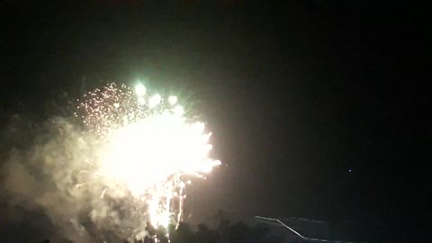 Fireworks on the river