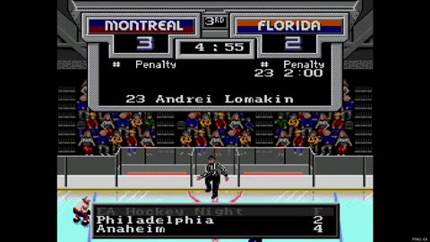 NHL '94 Sega Super Liga Playoff Round 2 G1 - Len the Lengend (MON) at corbettkb (FLA)