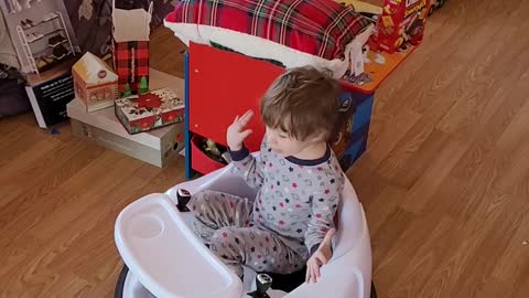 Half Pint Riding His Bumper Car