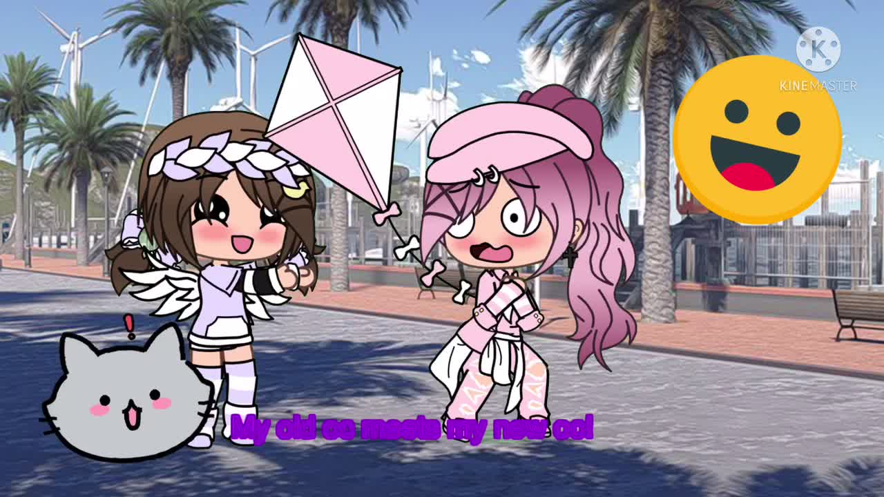 My old oc meets my new oc!read description pls.