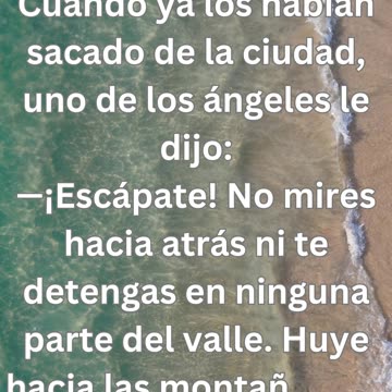 "Escape de Sodoma: Génesis 19:17"