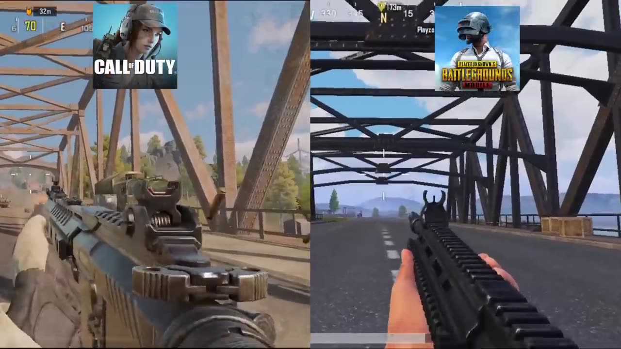 Call of Duty Mobile vs Pubg Mobile- Details and Physics Comparison.