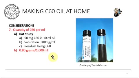 HOW TO MAKE C60 OIL AT HOME !