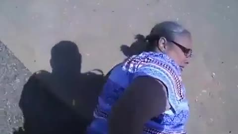 Cop roughs up and tazes old lady who won't accept her ticket