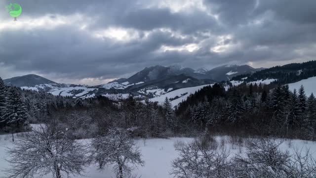 fast clouds over winter hd