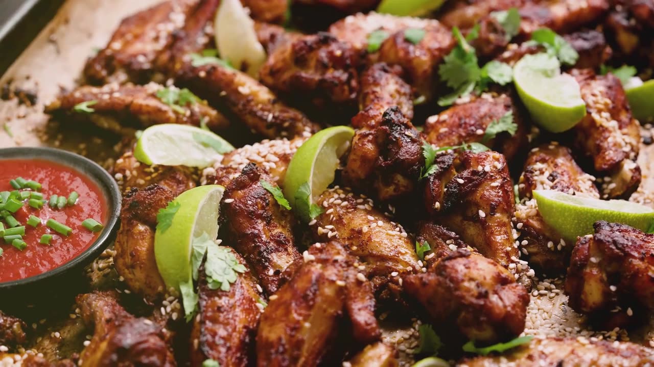 Hot and Spicy Chicken Wings.