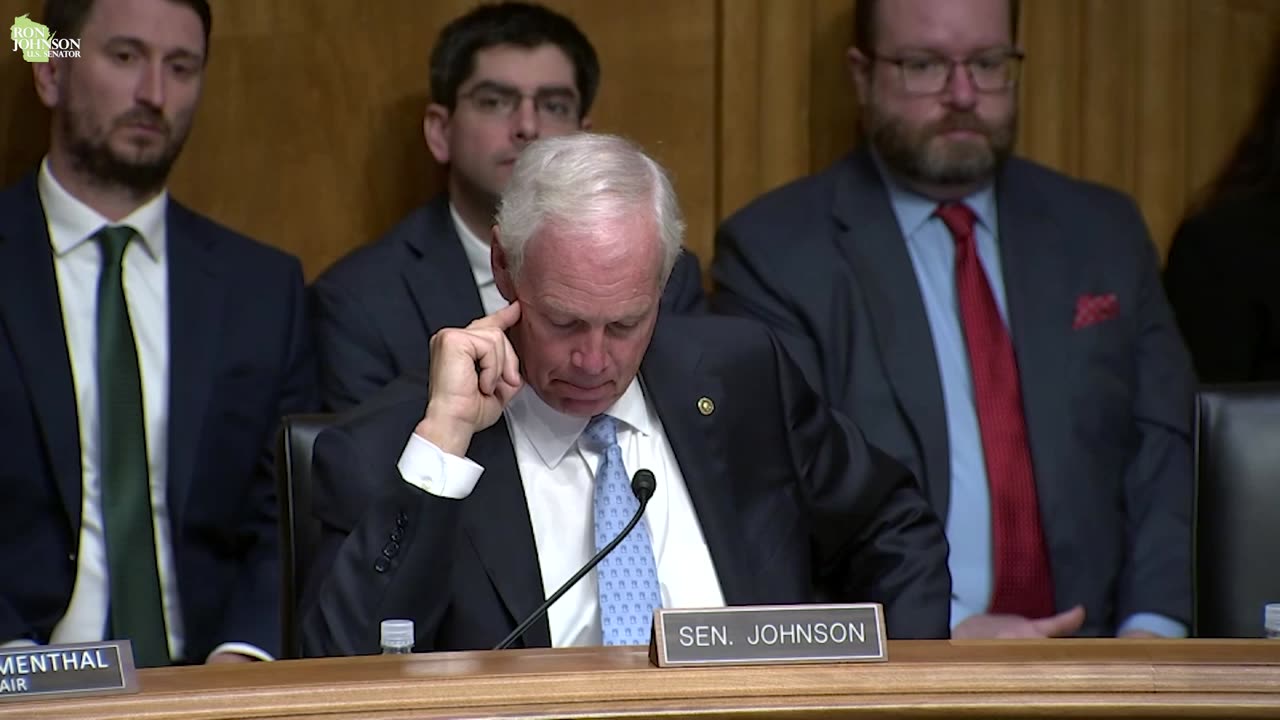 Senator Ron Johnson in Permanent Subcommittee on Investigations Hearing 9.10.24