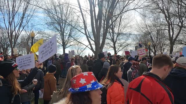 1/23/2022 DC Protest 2 Defeat Mandates and Tyranny march rally