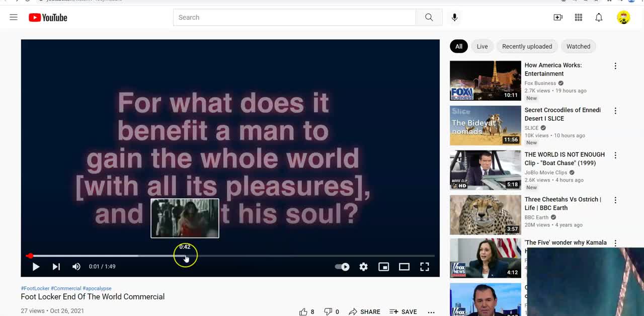 Commercial Word From THEIR Sponsors ... WATCH MUST