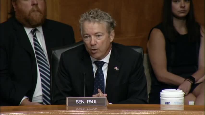 Sen Rand Paul: Gain Of Function Can Threaten Millions Of Lives!!!