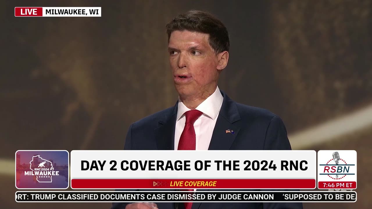 WATCH: Candidate for U.S. Sen. Sam Brown Speaks at 2024 RNC in Milwaukee, WI - 7/16/2024