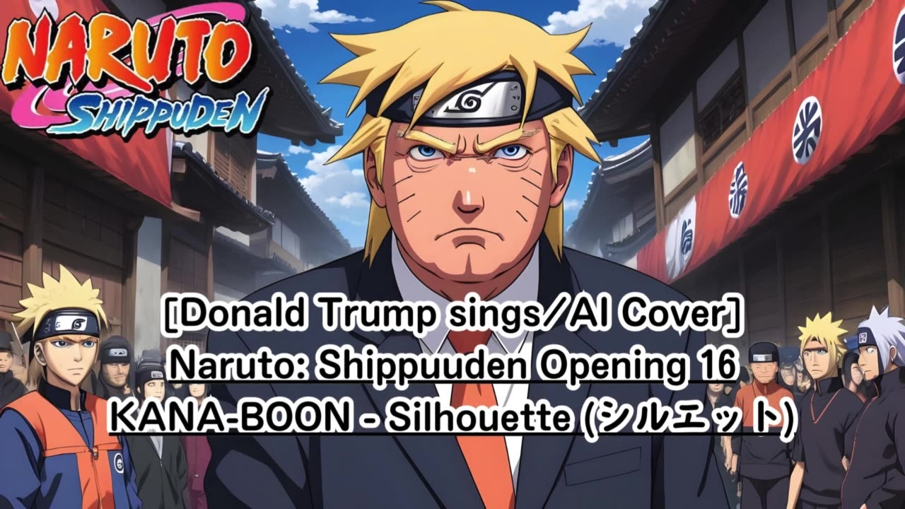 [Donald Trump AI Cover] Naruto: Shippuden Opening 16 KANA-BOON - Silhouette