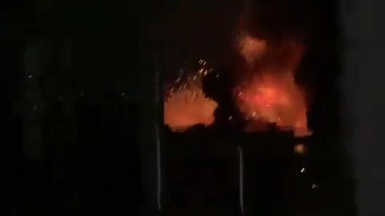 Footage shared by Lebanese media shows the Israeli airstrikes in Beirut tonight.