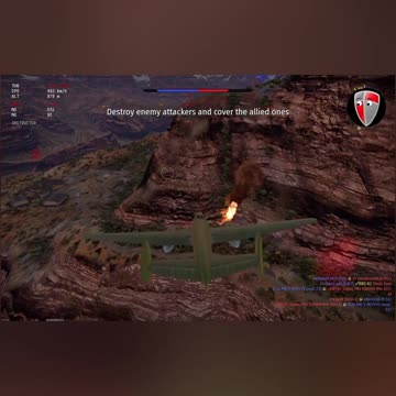 Straight into the cliff wall