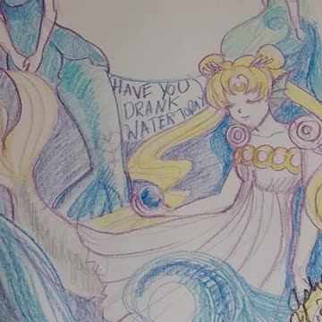 Sailor Moon says: stay hydrated.