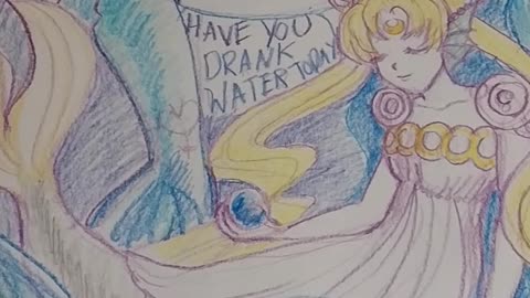 Sailor Moon says: stay hydrated.