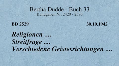 BD 2529 - RELIGIONEN .... STREITFRAGE .... VERSCHIEDENE GEISTESRICHTUNGEN ....