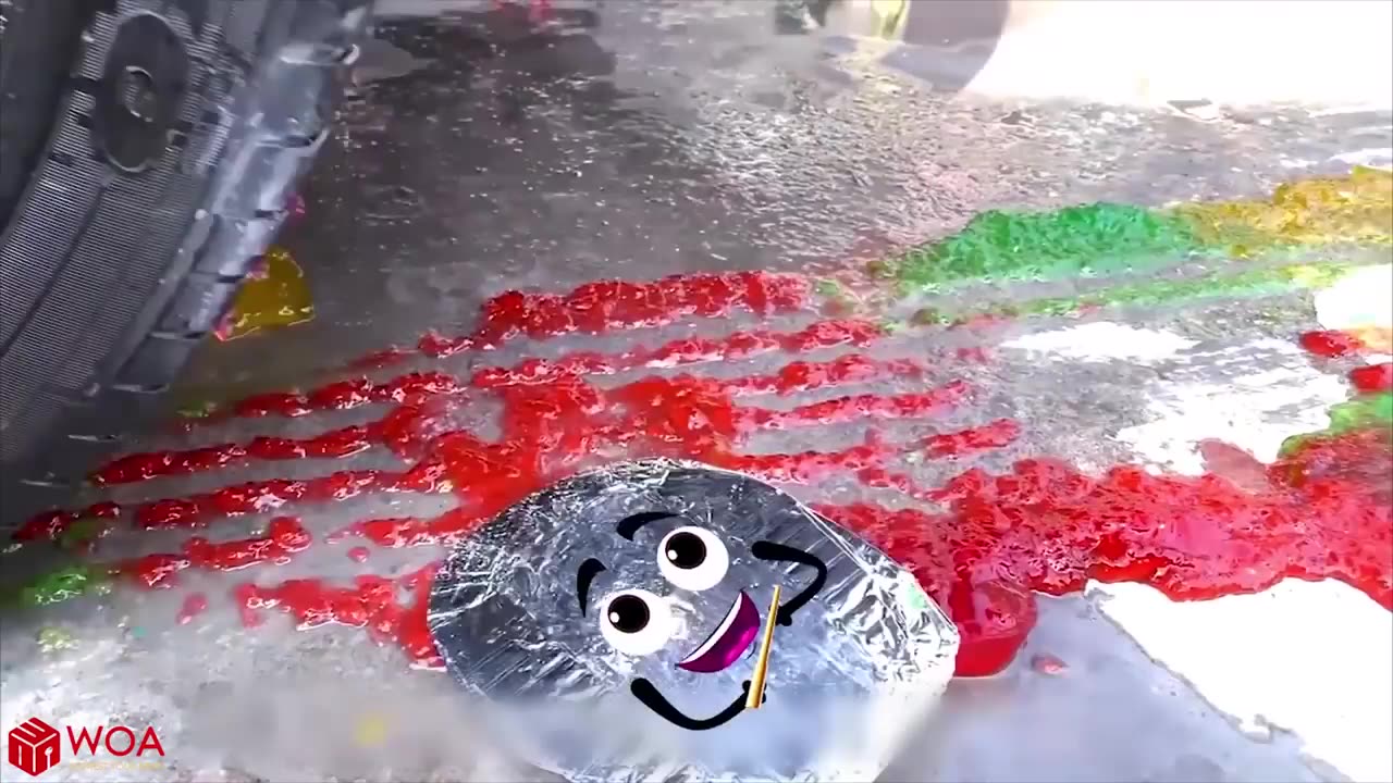 Crushing Crunchy & Soft Things by Car | Experiment Doodles: Watermelon, Nails | Woa Doodles