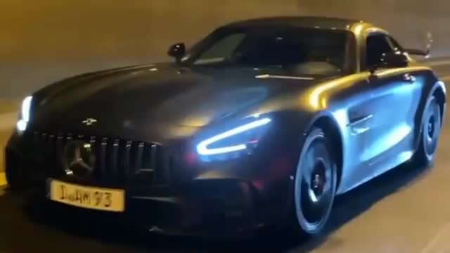 Mercedes benz amg GT rolling out.