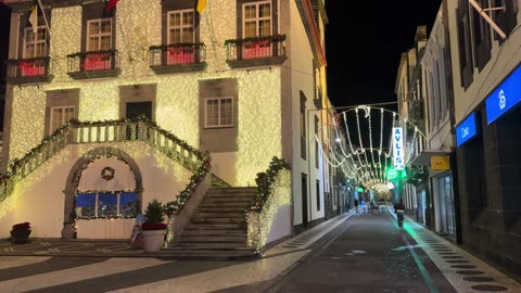 Preparations for 🎄 Christmas 🎅 Village in Ponta Delgada, Sao Miguel Azores Portugal 🇵🇹 - 27.11.2024