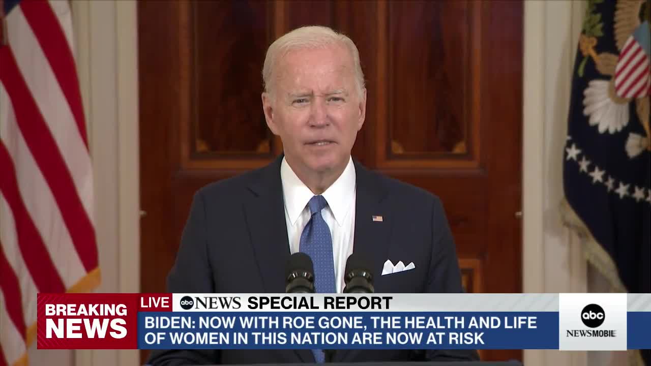 Biden: "The court has done what it has never done before, expressly take away a constitutional right that is so fundamental to so many Americans..."