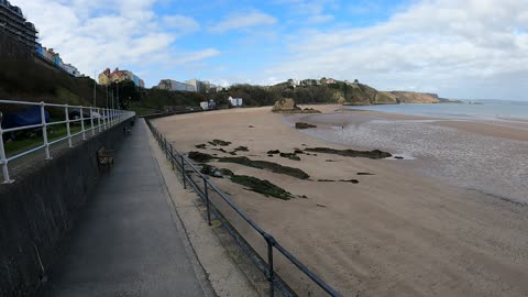 Walk . Tenby beach. Speedlapse. WALES. GOPRO