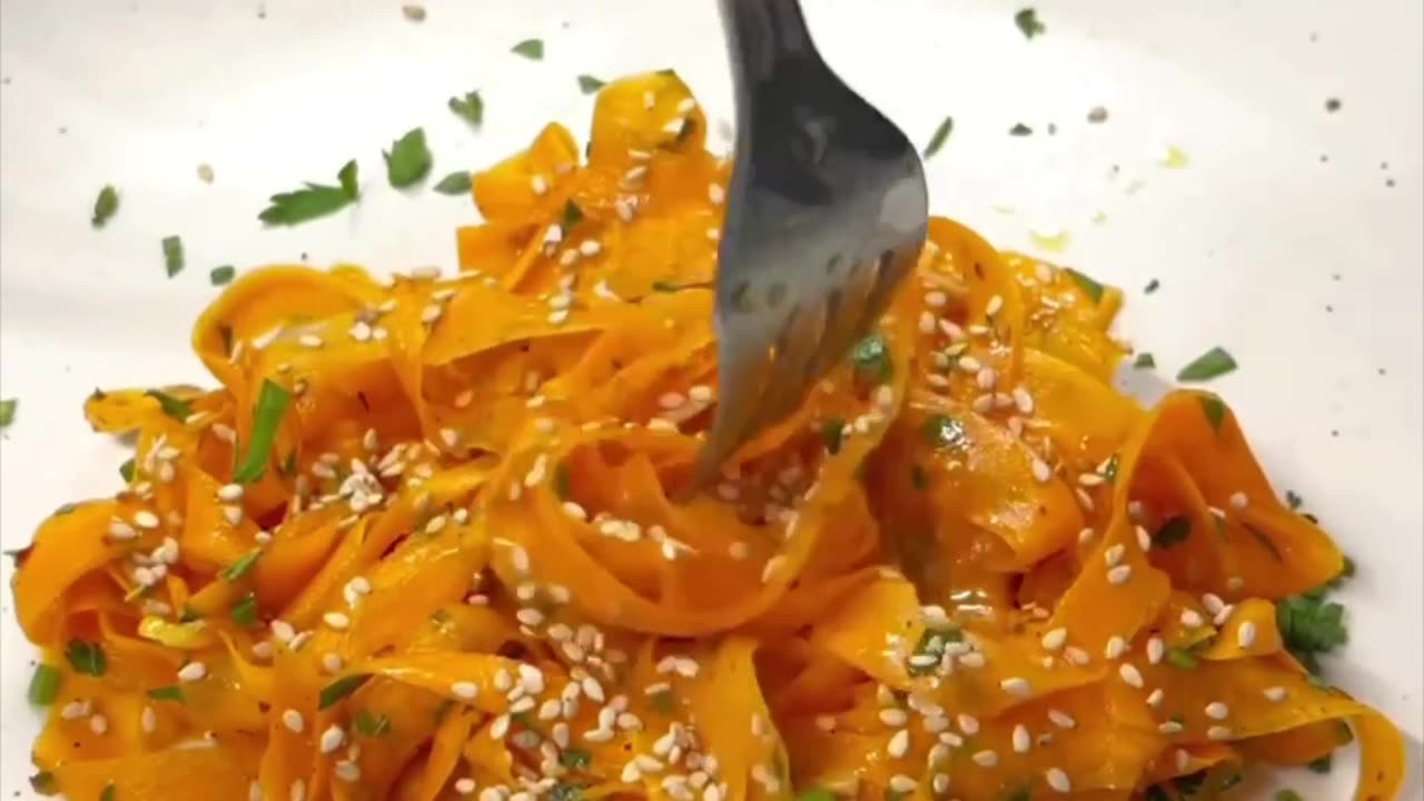 Carrot spaghetti 🍝 🥕I