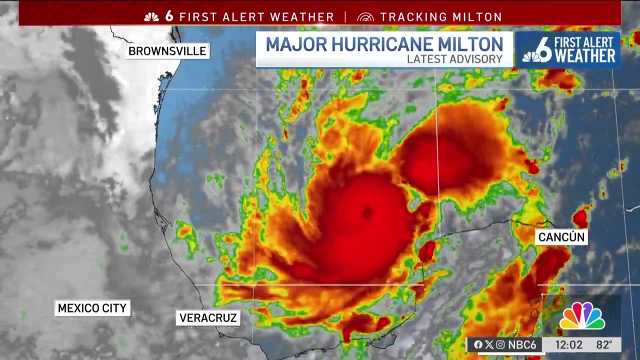 Weatherman BREAKS DOWN CRYING talking about Hurricane Milton live on camera.