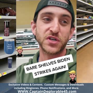 Trump finds the Grand Canyon of Bare Shelves!