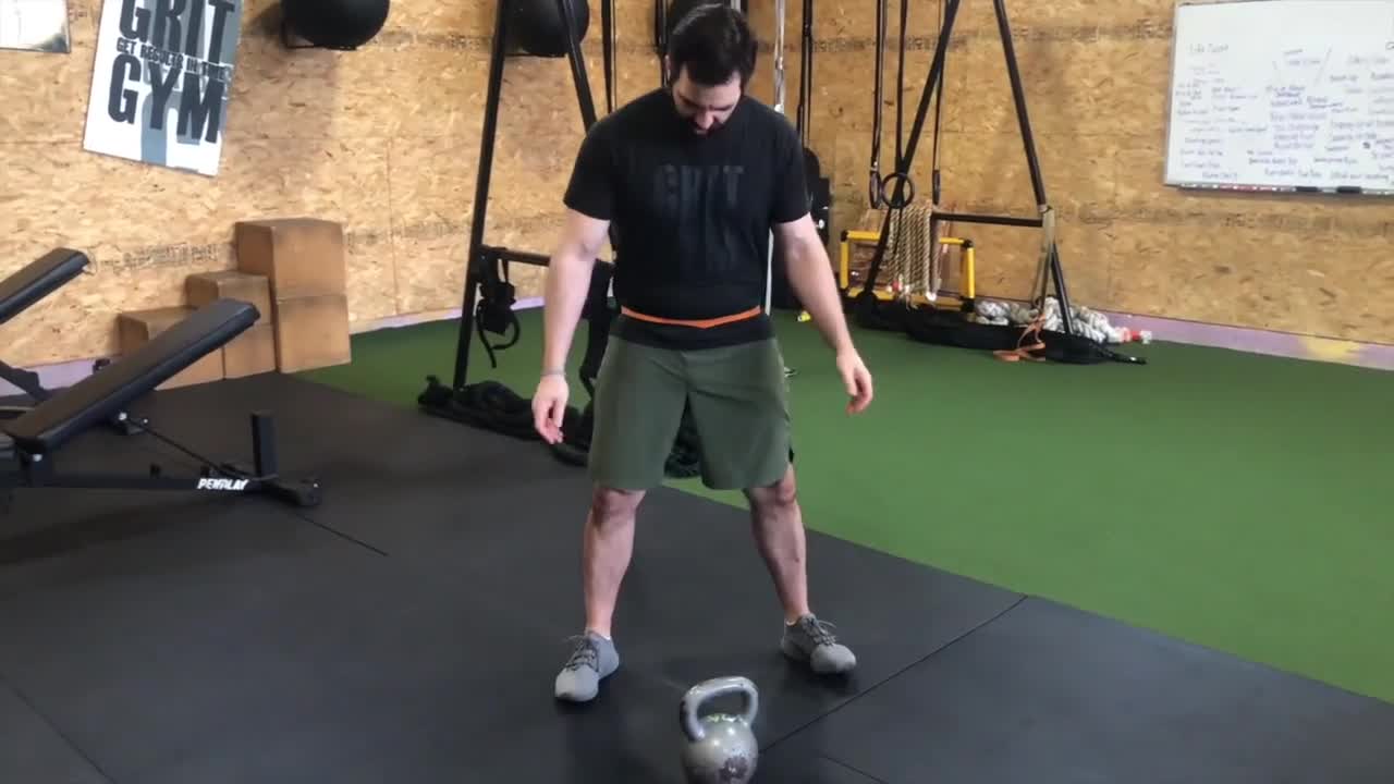 Kettlebell Swing Banded at Hip