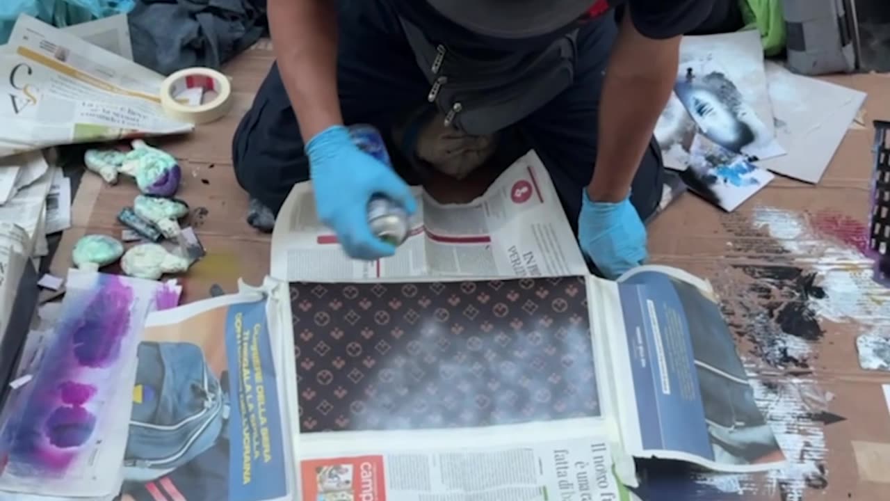 2000$ Bag Gets Sprayed by a Street Artist in Rome