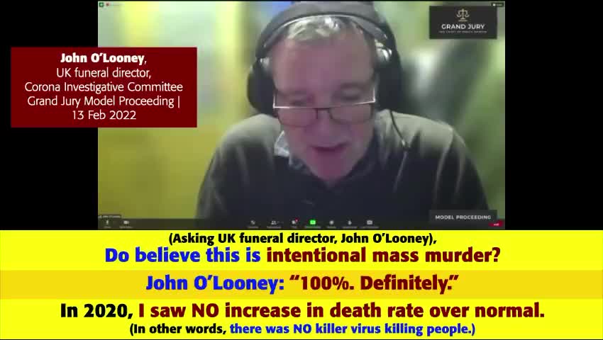 UK funeral director John O'Looney: As Soon As Shot Rolled Out, Deaths Soared 300%