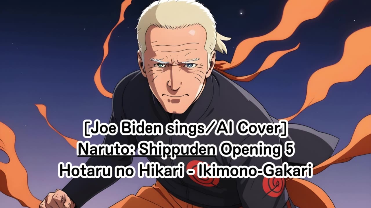 [Joe Biden sings/AI Cover] Naruto: Shippuden Opening 5 Ikimono-Gakari - Hotaru no Hikari