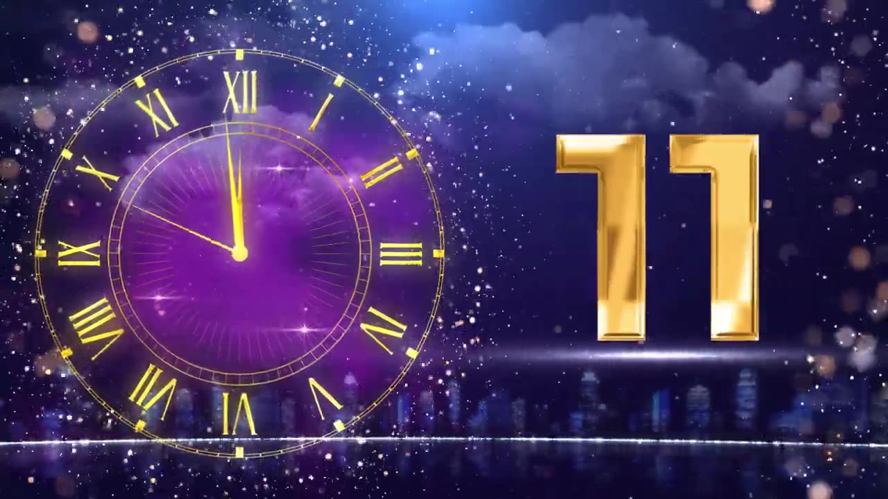 Happy New Year Count Down 2025 I New Year Celebration I 30 Seconds with Timer Effect & Voices