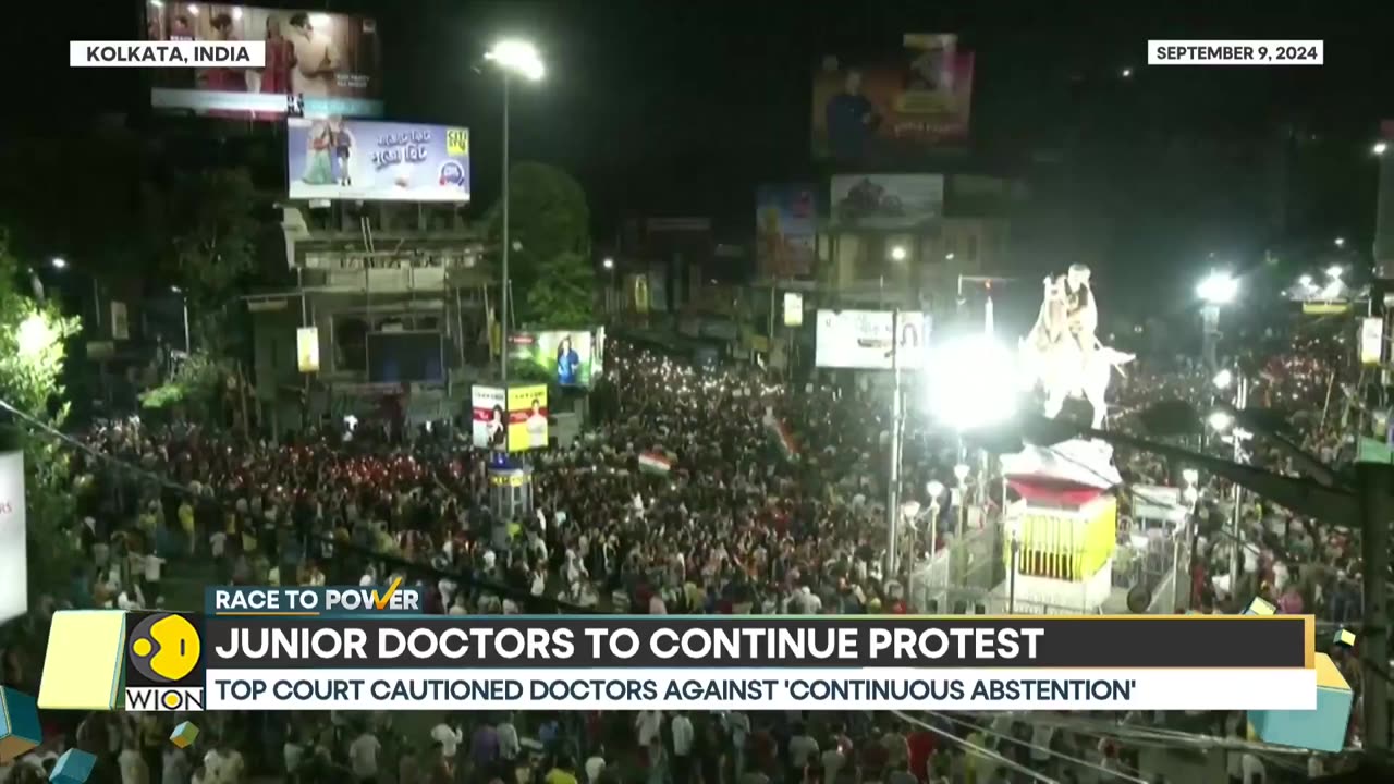 Kolkata hospital horror: Junior doctors to continue protest | Race To Power | WION