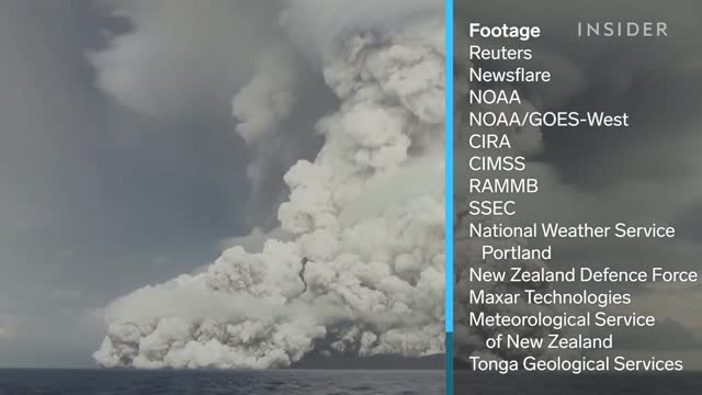 Video Captures Massive Volcanic Eruption In Tonga