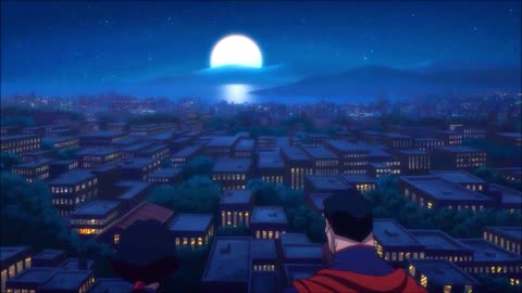 Wonder Woman and Superman Romantic Kiss Scene Justice League Throne of Atlantis