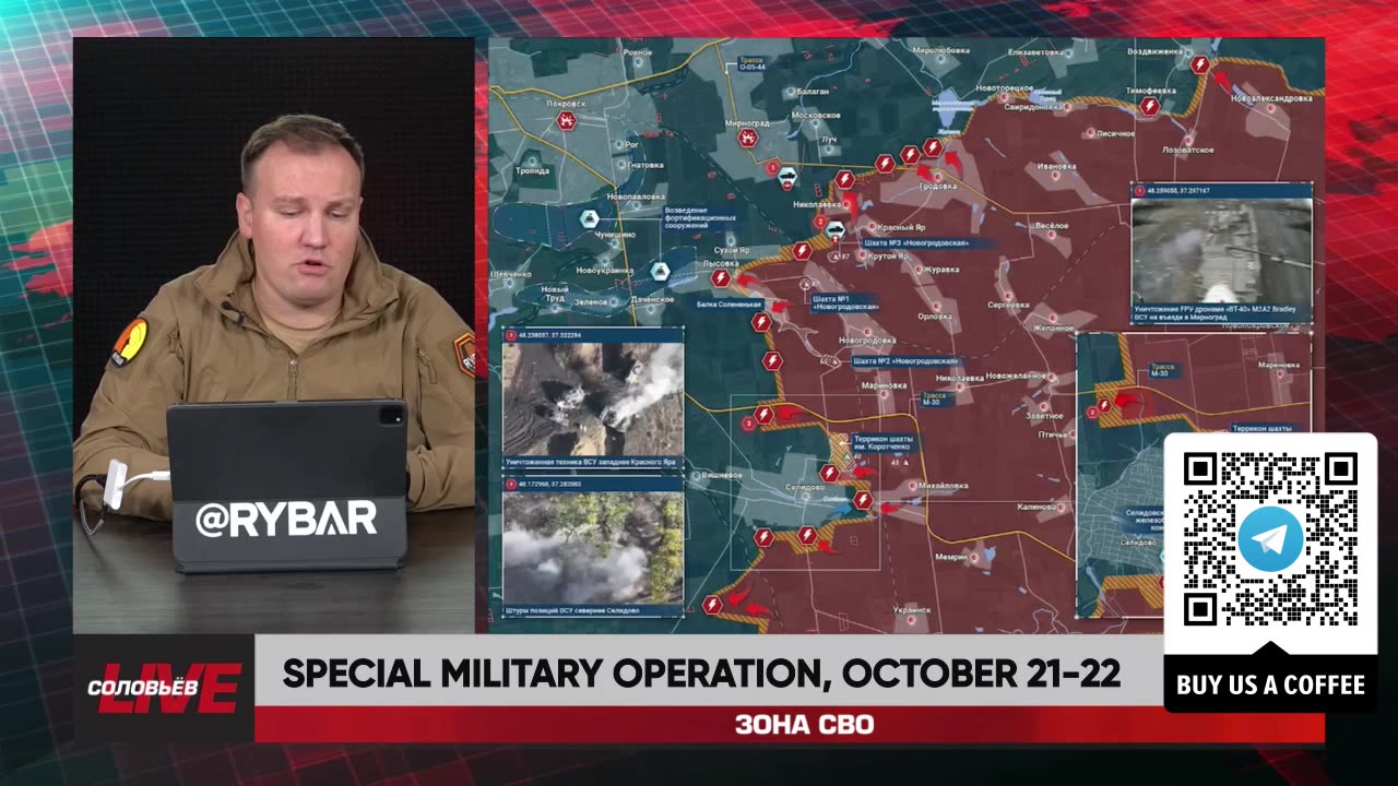 ❗️🇷🇺🇺🇦🎞 RYBAR HIGHLIGHTS OF THE RUSSIAN MILITARY OPERATION IN UKRAINE ON Oct.21-22, 2024