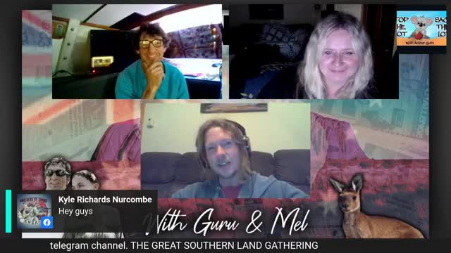 Guru and Caz with Cole from National Education Workers