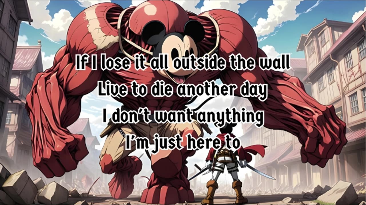 [Mickey Mouse sings/AI Cover] Attack on Titan/Shingeki no Kyojin Final Season OP Sim -The Rumbling