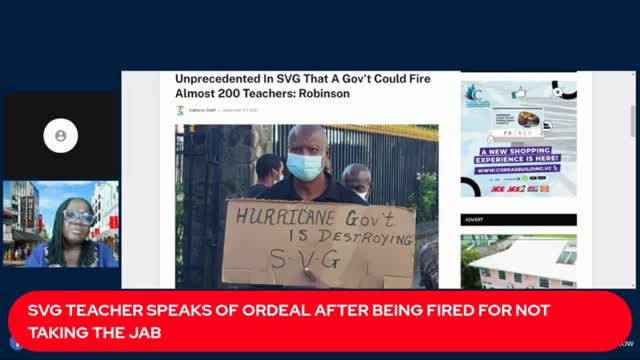 SVG Teacher Speaks Of Ordeal After Being Fired For Not Taking The Jab