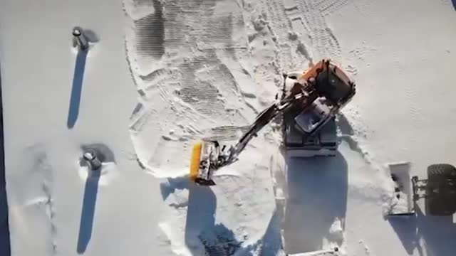 Powerful snow sweeper is bound to remove snow