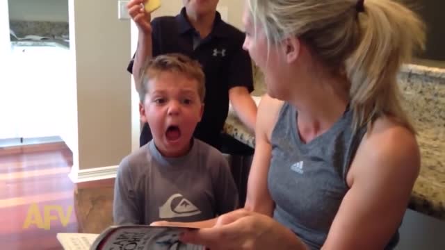 Kid has the cutest reaction to scary story