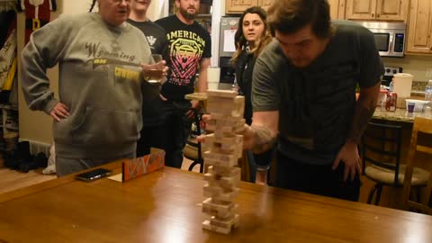 Jenga crashes Down