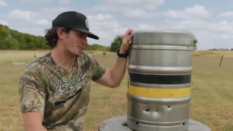 Shooting a Full Keg of Beer (Bigger and Bigger Guns)