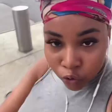 Racist Karen promises knock people over if in her way