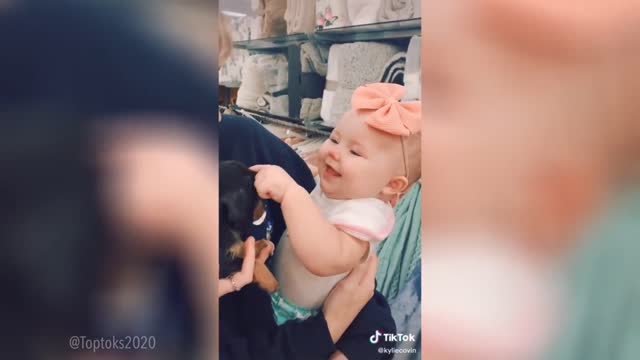 A cute baby watch the full video 🥰